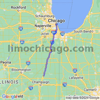 Limousine service to Chicago Loop