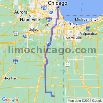 Travel from Milford to Chicago Loop Limousine service to Chicago Loop