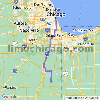 Travel from Papineau to Chicago Loop Limousine service to Chicago Loop