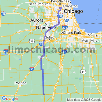 Travel from Piper City to O'Hare airport Limousine service to O'Hare airport (ORD)