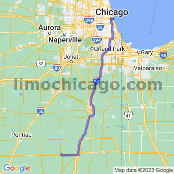 Travel from Piper City to Chicago Loop Limousine service to Chicago Loop