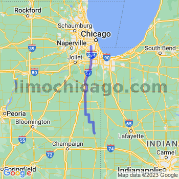 Travel from Rossville to Midway airport Limousine service to Midway airport (MDW)