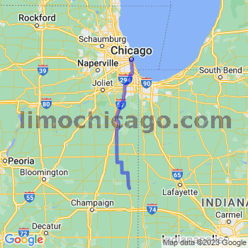 Travel from Rossville to Chicago Loop Limousine service to Chicago Loop