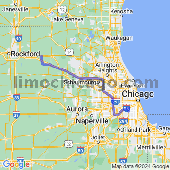 Travel from Garden Prairie to Midway airport Limousine service to Midway airport (MDW)