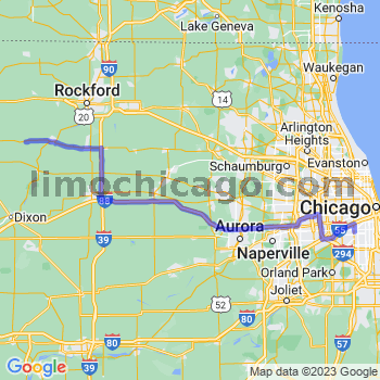 Travel from Leaf River to Midway airport Limousine service to Midway airport (MDW)
