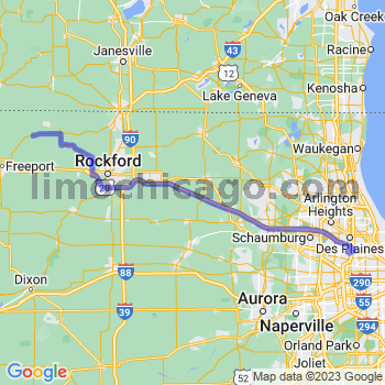 Travel from Rock City to O'Hare airport Limousine service to O'Hare airport (ORD)