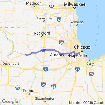 Travel from Rock Falls to Midway airport Limousine service to Midway airport (MDW)