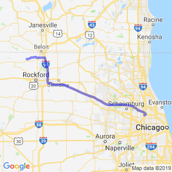 Travel from Shirland to Midway airport Limousine service to Midway airport (MDW)