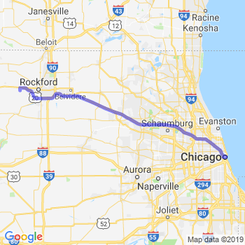 Travel from Winnebago to Chicago Loop Limousine service to Chicago Loop
