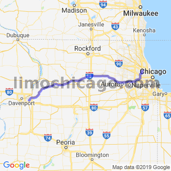 Travel from Silvis to O'Hare airport Limousine service to O'Hare airport (ORD)