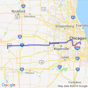 Travel from Amboy to Midway airport Limousine service to Midway airport (MDW)