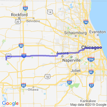 Travel from Amboy to Chicago Loop Limousine service to Chicago Loop