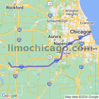 Travel from Cherry to Chicago Loop Limousine service to Chicago Loop