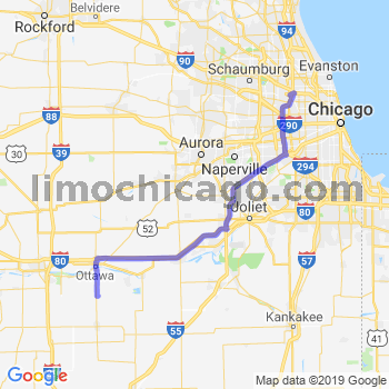 Travel from Grand Ridge to Midway airport Limousine service to Midway airport (MDW)