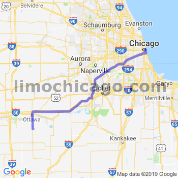 Travel from Grand Ridge to Chicago Loop Limousine service to Chicago Loop