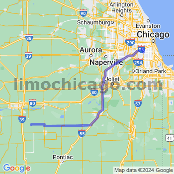 Travel from Leonore to Midway airport Limousine service to Midway airport (MDW)