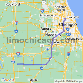 Travel from Leonore to O'Hare airport Limousine service to O'Hare airport (ORD)