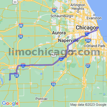 Travel from Mc Nabb to Chicago Loop Limousine service to Chicago Loop