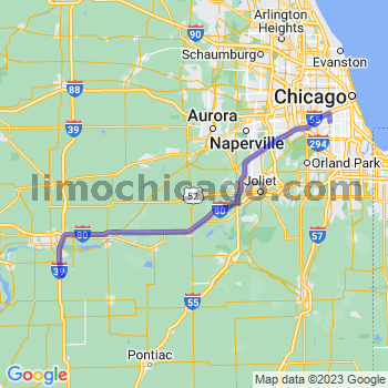 Travel from Tonica to Midway airport Limousine service to Midway airport (MDW)