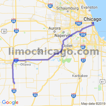 Travel from Wenona to Chicago Loop Limousine service to Chicago Loop