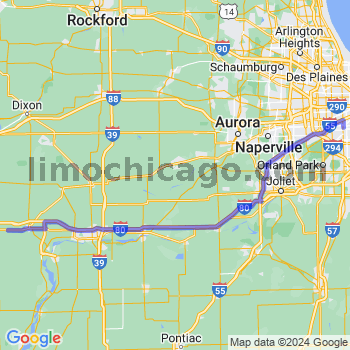Travel from Wyanet to Midway airport Limousine service to Midway airport (MDW)