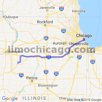 Travel from Bishop Hill to Chicago Loop Limousine service to Chicago Loop
