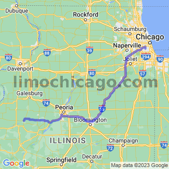 Travel from Bushnell to Midway airport Limousine service to Midway airport (MDW)