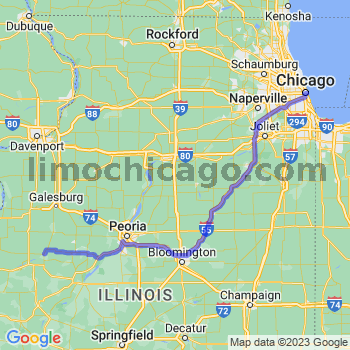 Travel from Bushnell to Chicago Loop Limousine service to Chicago Loop
