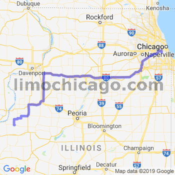 Travel from La Harpe to Midway airport Limousine service to Midway airport (MDW)