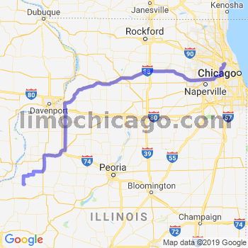 Travel from La Harpe to O'Hare airport Limousine service to O'Hare airport (ORD)