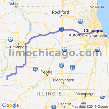 Travel from La Harpe to Chicago Loop Limousine service to Chicago Loop
