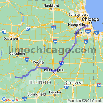 Travel from Table Grove to Midway airport Limousine service to Midway airport (MDW)