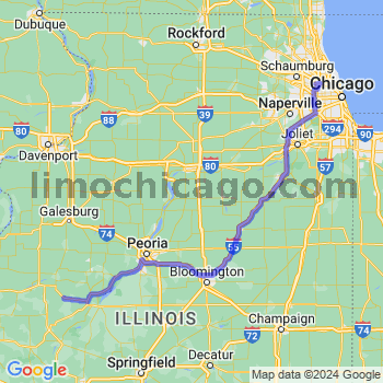 Travel from Table Grove to O'Hare airport Limousine service to O'Hare airport (ORD)