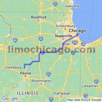 Travel from Edelstein to Chicago Loop Limousine service to Chicago Loop