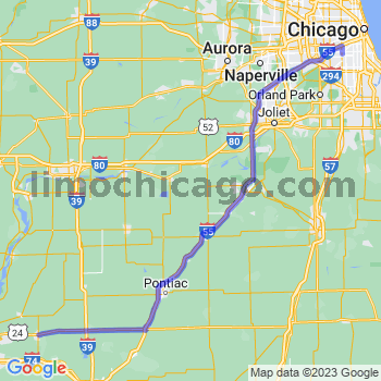 Travel from Eureka to Midway airport Limousine service to Midway airport (MDW)