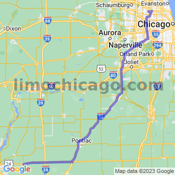 Travel from Eureka to O'Hare airport Limousine service to O'Hare airport (ORD)