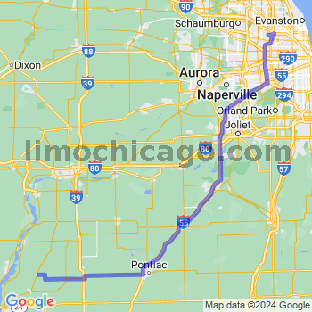 Travel from Lowpoint to O'Hare airport Limousine service to O'Hare airport (ORD)