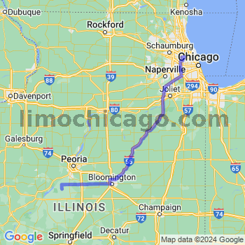 Travel from Manito to O'Hare airport Limousine service to O'Hare airport (ORD)