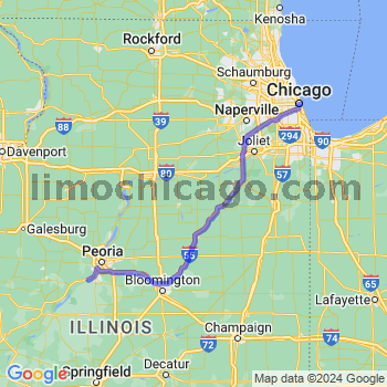 Limousine service to Chicago Loop