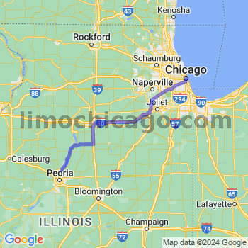 Limousine service to Chicago Loop