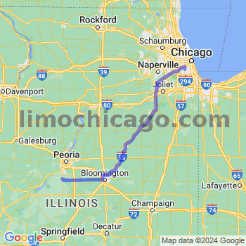 Travel from South Pekin to Midway airport Limousine service to Midway airport (MDW)