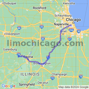 Travel from Yates City to Midway airport Limousine service to Midway airport (MDW)