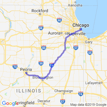 Travel from Peoria to Chicago Loop Limousine service to Chicago Loop
