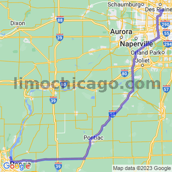 Travel from Peoria Heights to O'Hare airport Limousine service to O'Hare airport (ORD)