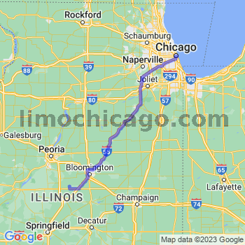 Travel from Armington to Chicago Loop Limousine service to Chicago Loop