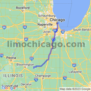 Travel from Arrowsmith to Chicago Loop Limousine service to Chicago Loop