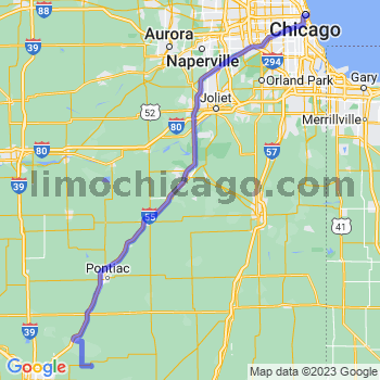 Travel from Cooksville to Chicago Loop Limousine service to Chicago Loop