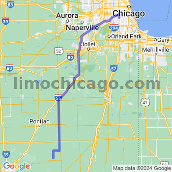 Travel from Cropsey to Midway airport Limousine service to Midway airport (MDW)