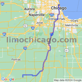 Travel from Cropsey to Chicago Loop Limousine service to Chicago Loop