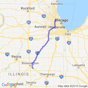 Travel from Downs to O'Hare airport Limousine service to O'Hare airport (ORD)